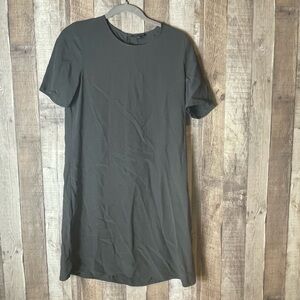 Eileen Fisher Charcoal Tencel Jersey Dress